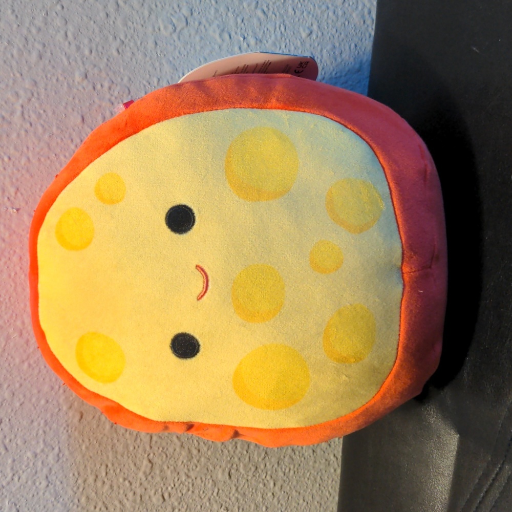 Squishmallows Mannon Gouda Cheese 7 Inch Red And Yellow